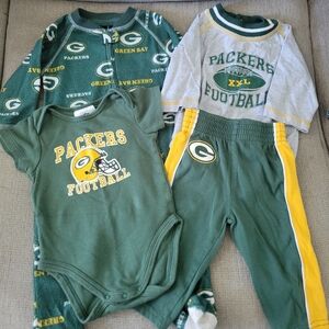 NFL Team Apparel Kids Green Bay Packers Bundle 3-6 Months